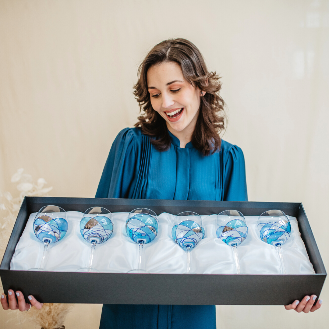 'Nativity' Wine Glasses 12.5oz