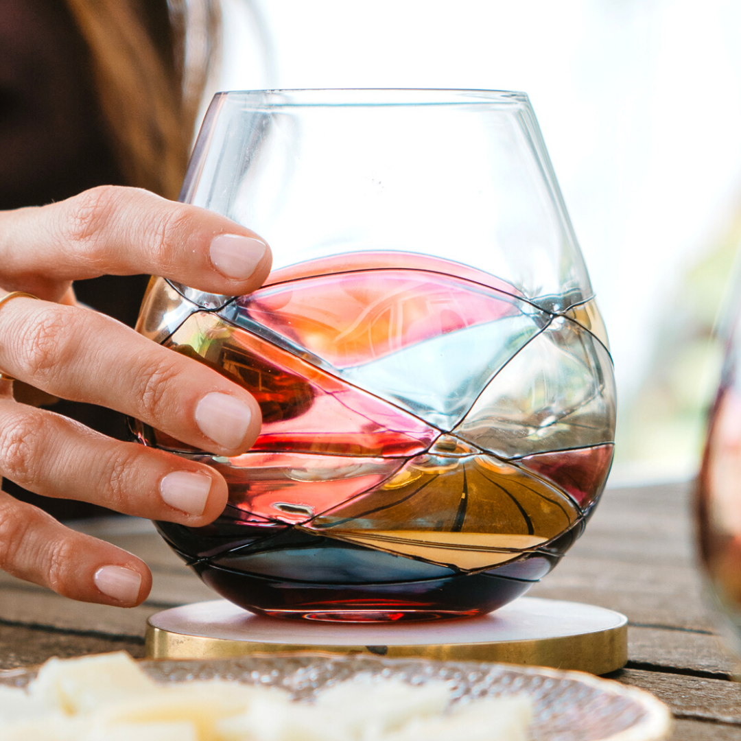 'Sagrada' Stemless Goblet Wine Glasses