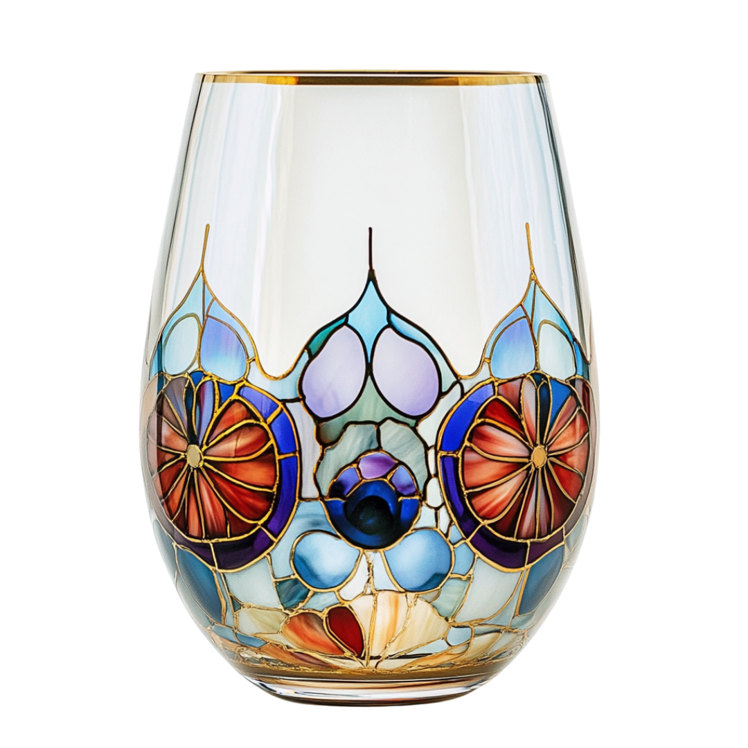 ‘Byzantine Dream’ Stemless Wine Glass