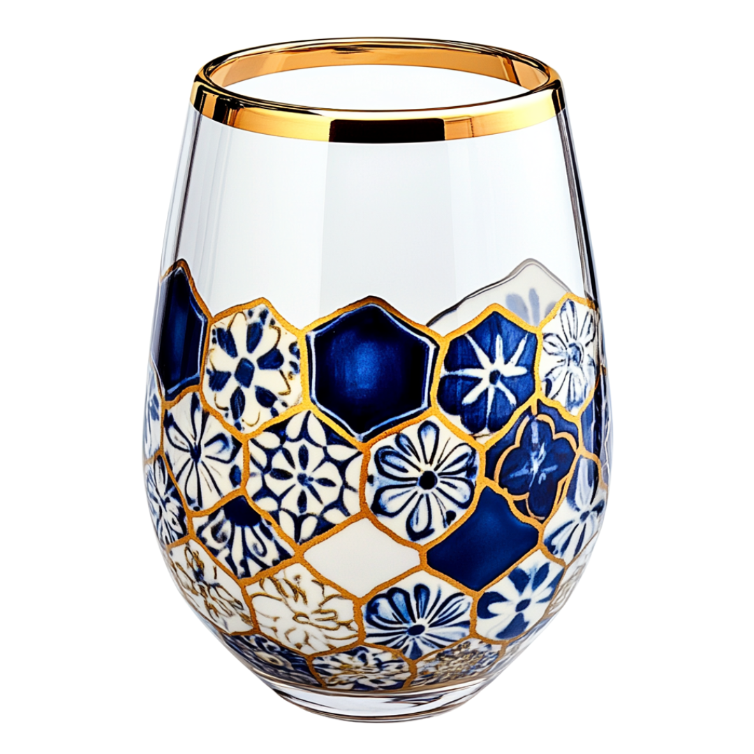 ‘Celestial Mosaic’ Stemless Wine Glass