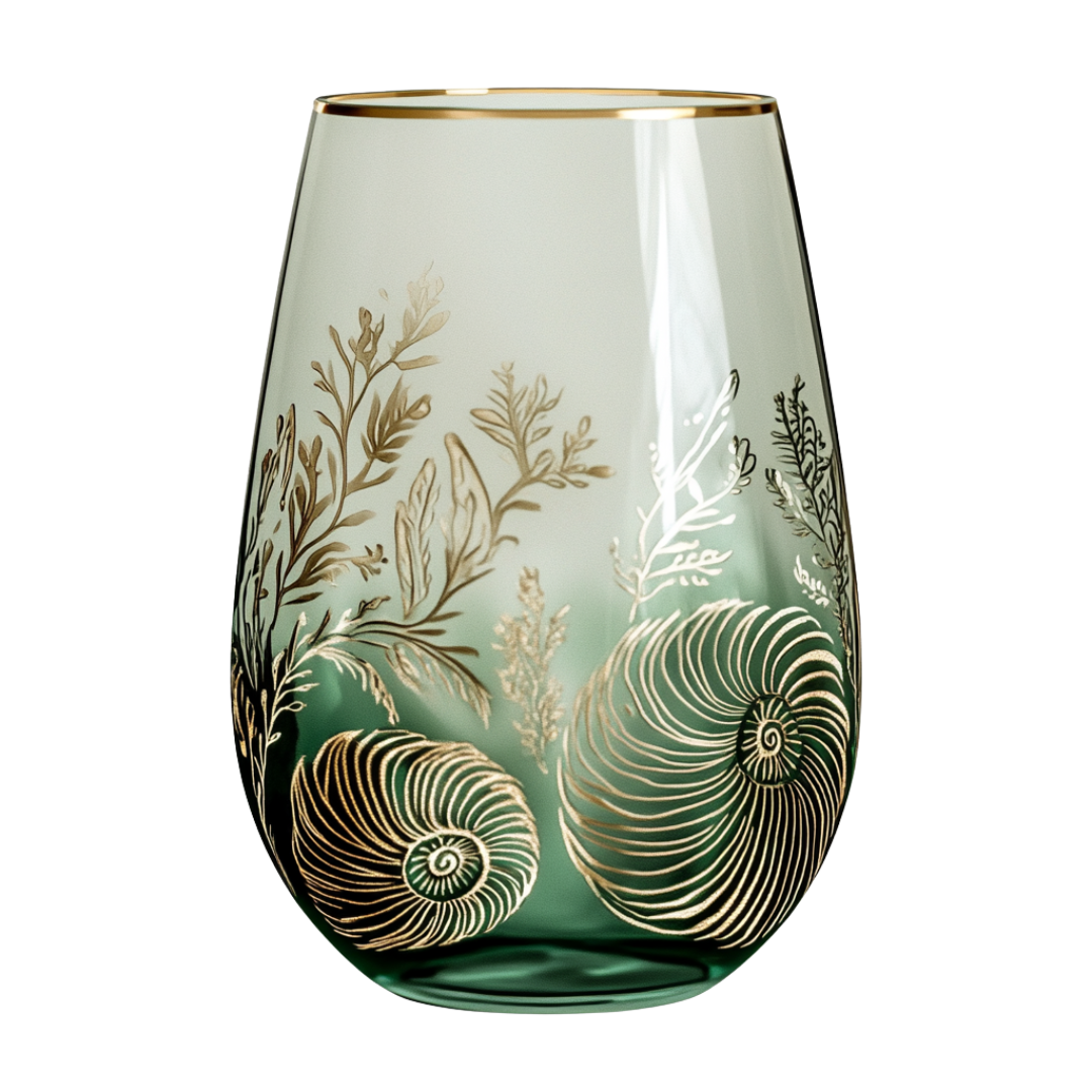 ‘Amazonian Whisper’ Stemless Wine Glass