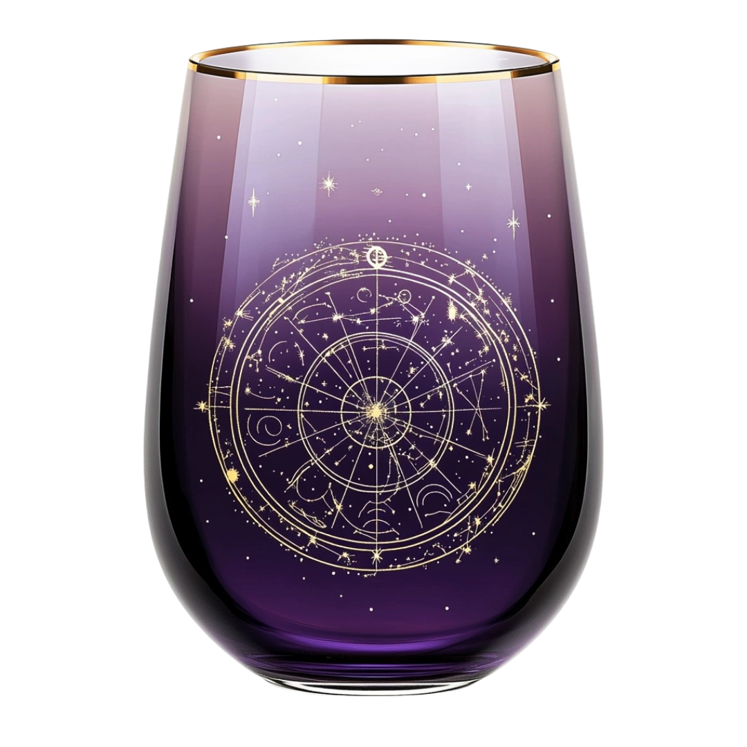 ‘Celestial Secrets’ Stemless Wine Glass