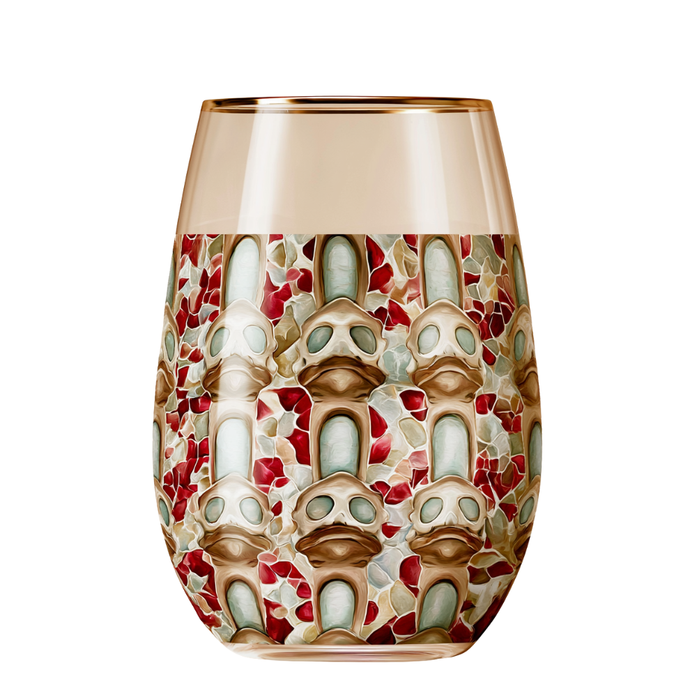 'Gaudí Eternal Facade' Stemless Wine Glass