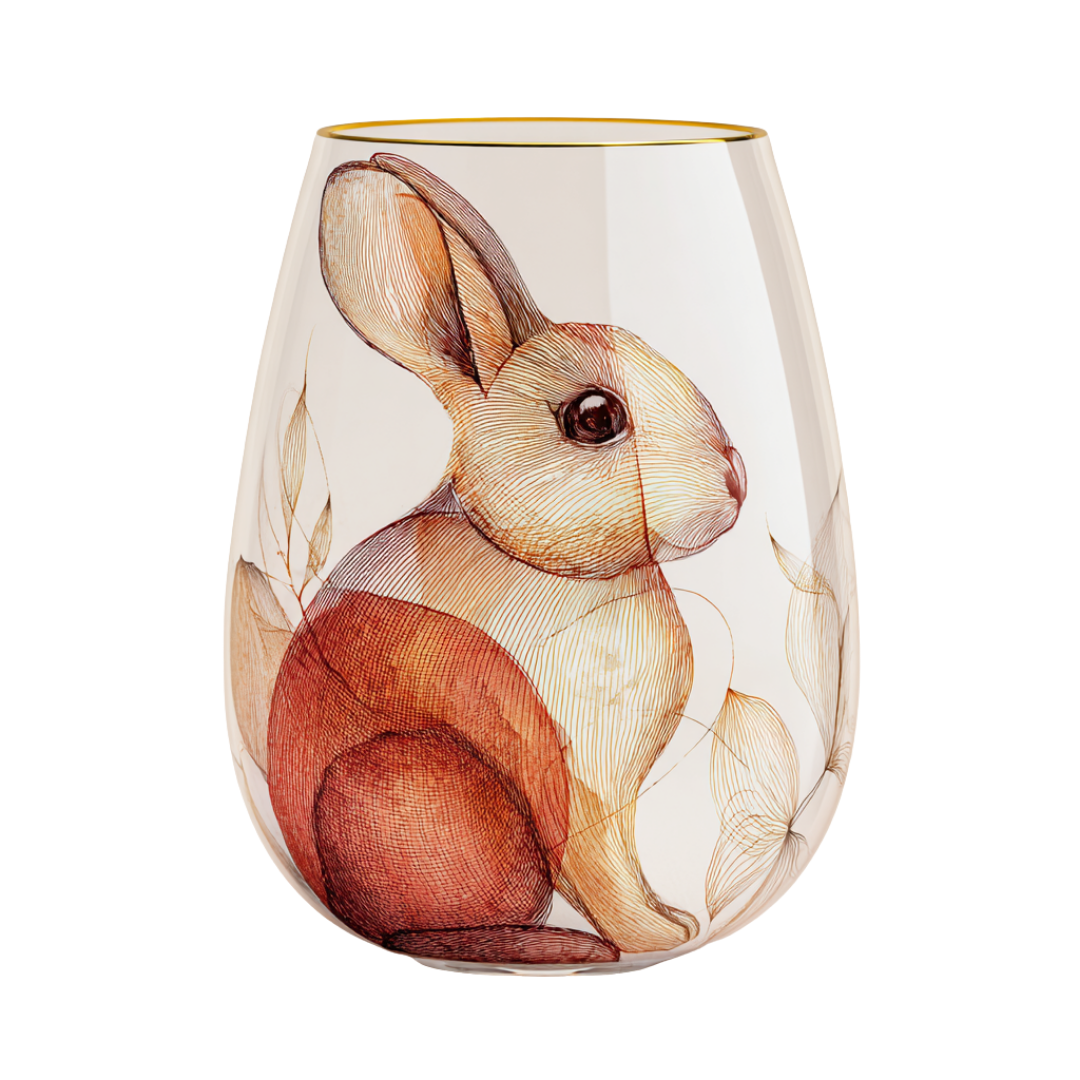 'Meadow Muse' Stemless Wine Glasses