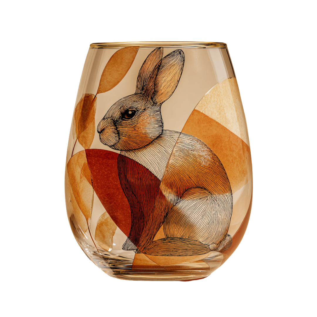 'Meadow Muse' Stemless Wine Glasses