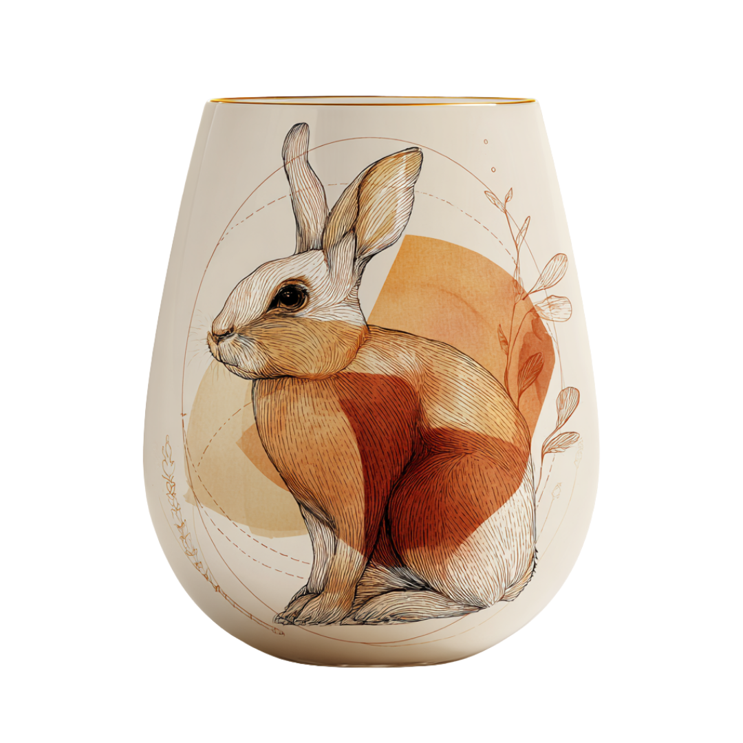 'Meadow Muse' Stemless Wine Glasses