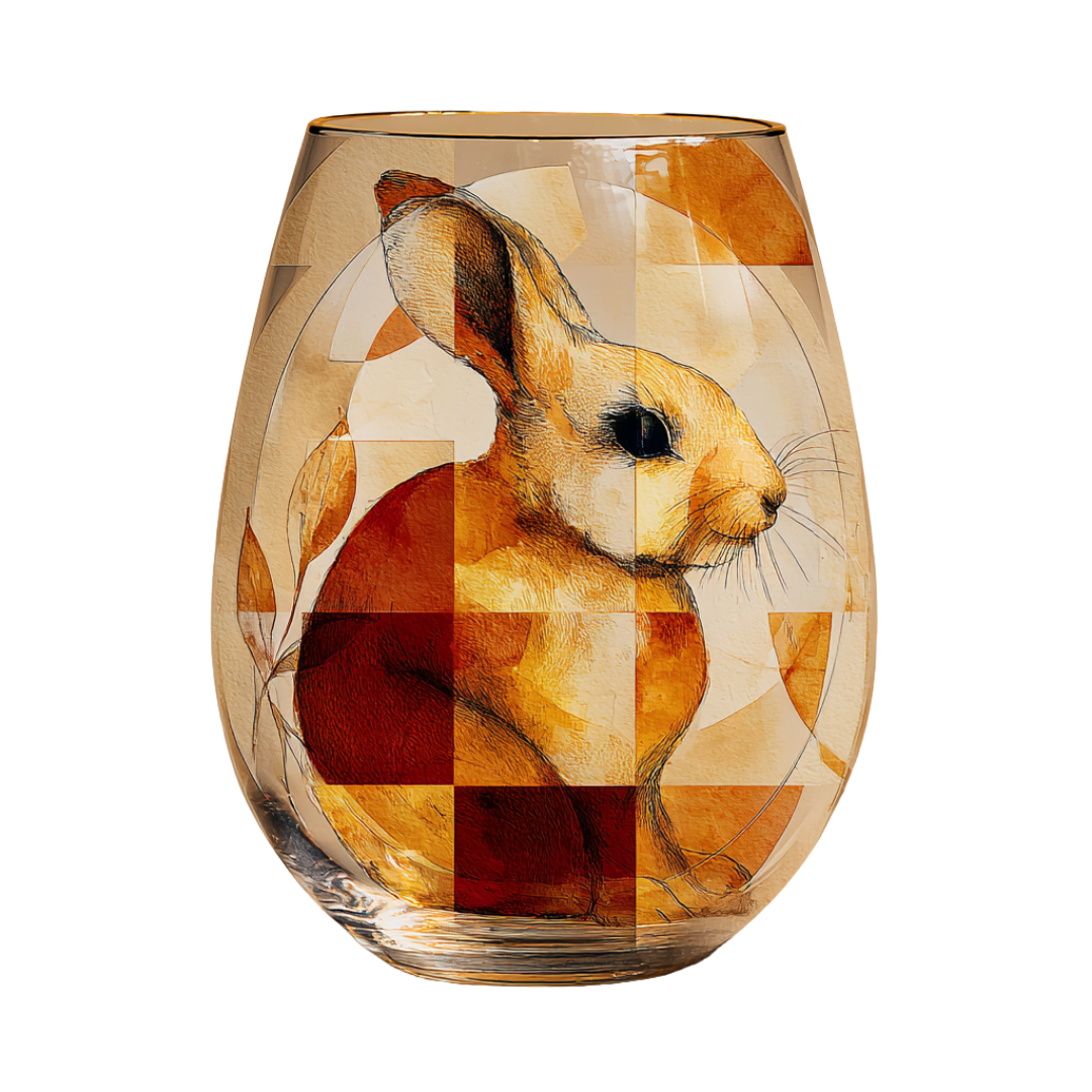 'Meadow Muse' Stemless Wine Glasses