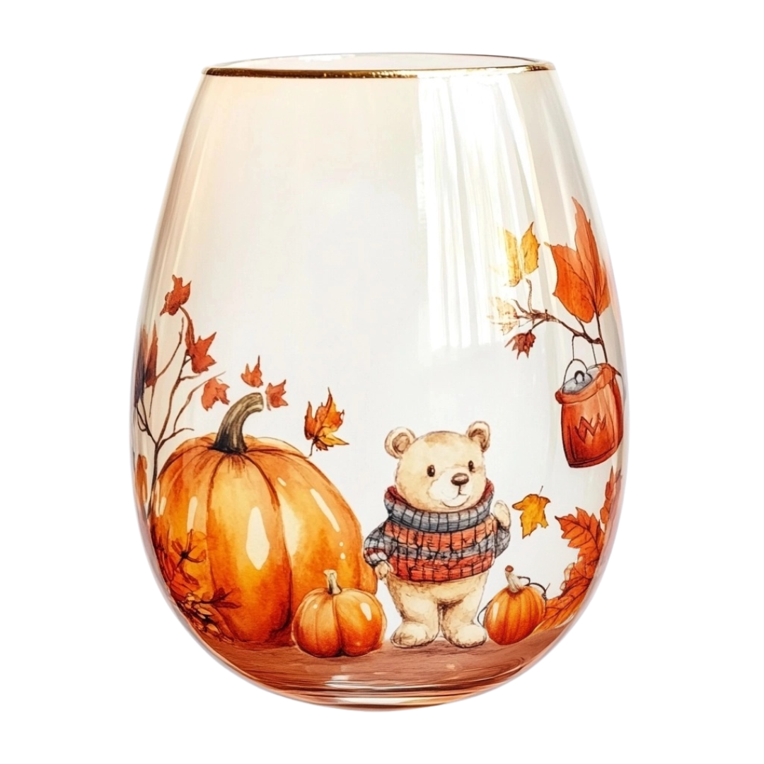 ‘Sweater Weather’ Stemless Wine Glass