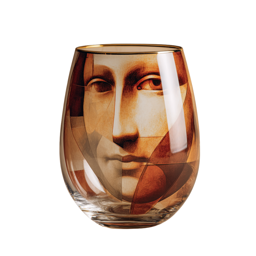 'Timeless Muse' Stemless Wine Glasses