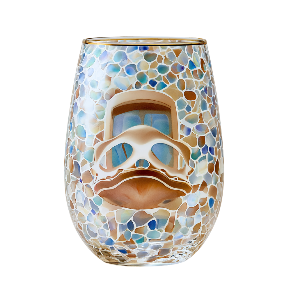'Gaudí Eternal Facade' Stemless Wine Glass