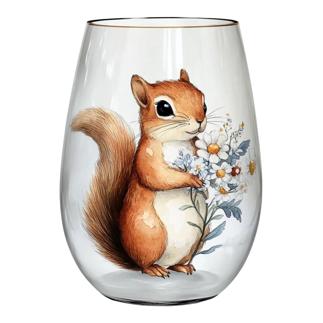 ‘Woodland Grace’ Stemless Wine Glass