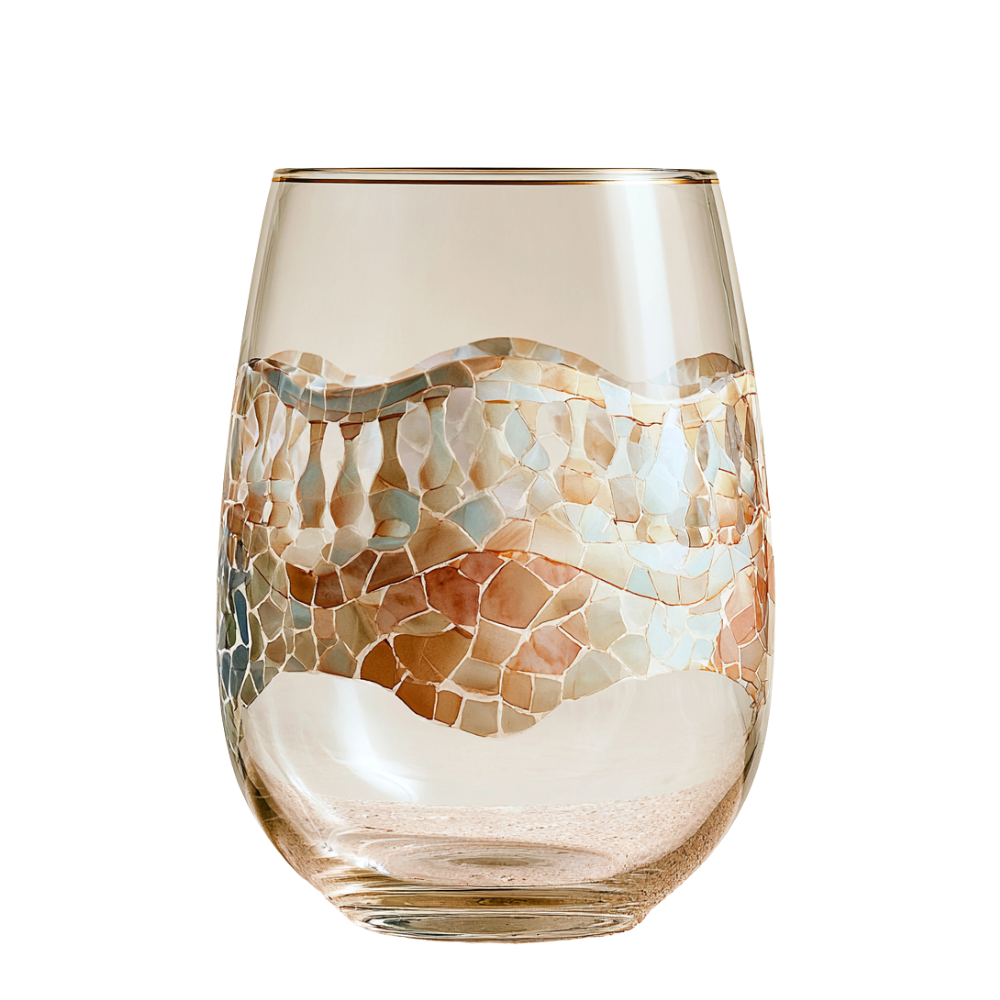 'Gaudí Eternal Facade' Stemless Wine Glass
