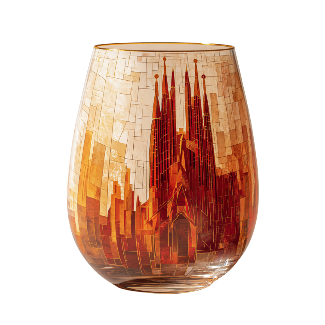 'Sacred Ascent' Stemless Wine Glasses