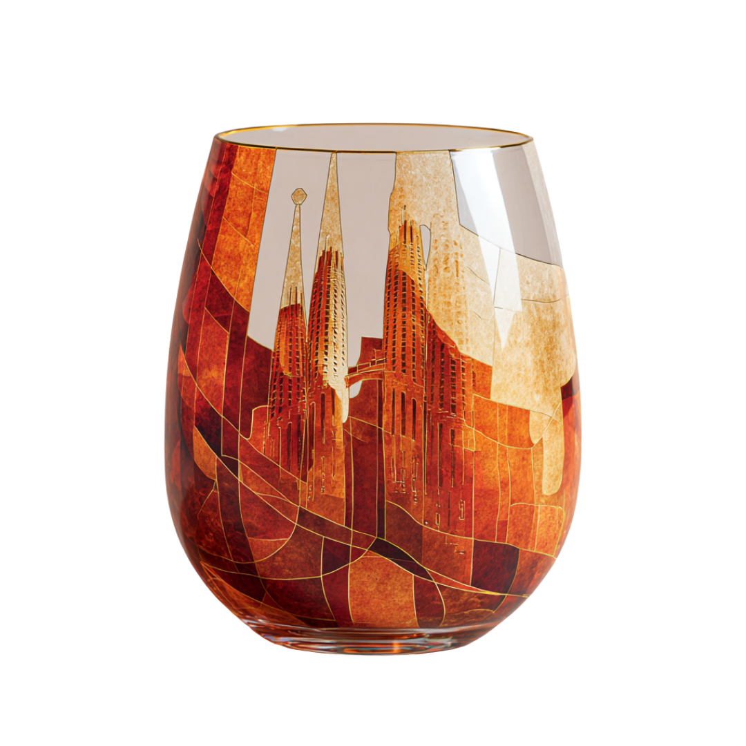 'Sacred Ascent' Stemless Wine Glasses