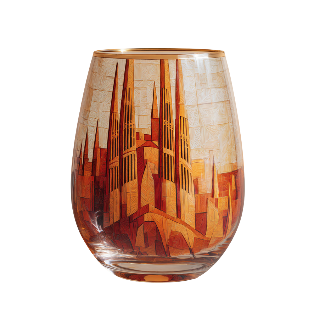'Sacred Ascent' Stemless Wine Glasses