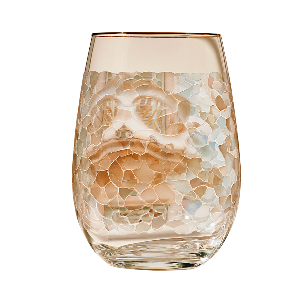 'Gaudí Eternal Facade' Stemless Wine Glass