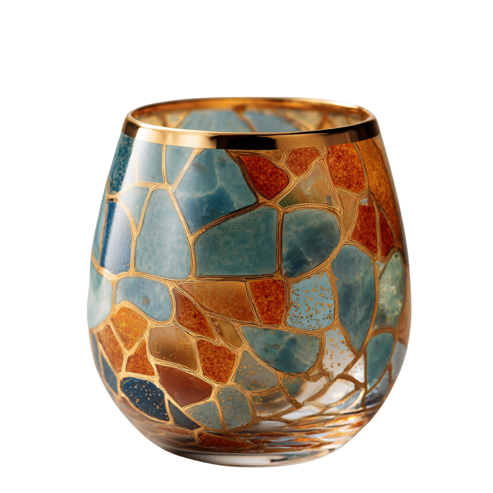 'Gaudí Eternal Facade' Stemless Wine Glass