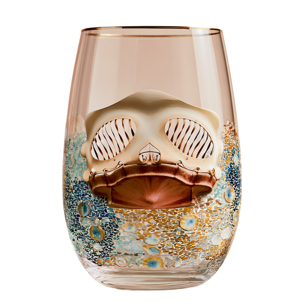 'Gaudí Eternal Facade' Stemless Wine Glass