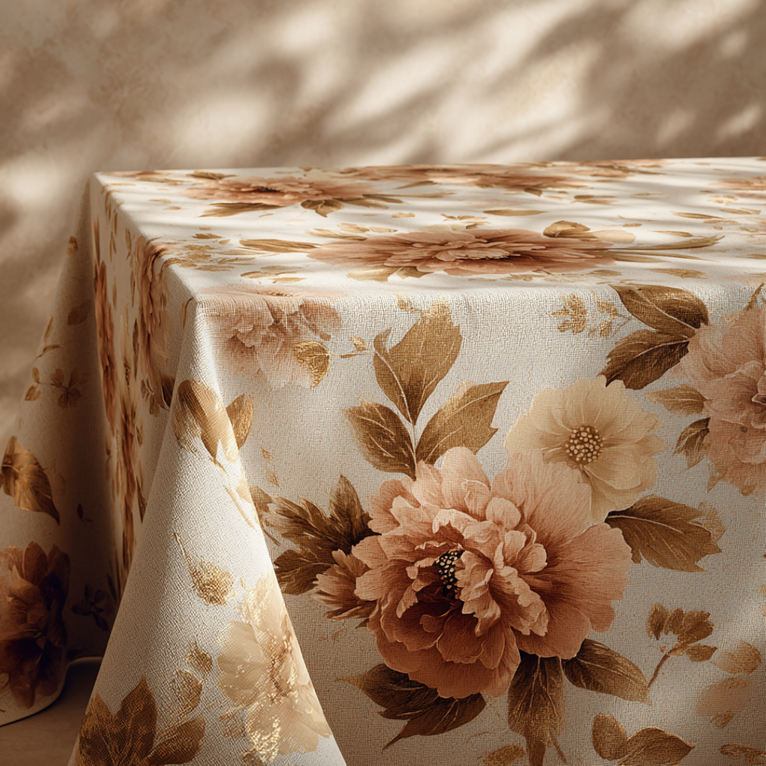 'Aurelia Blossom' Coated Tablecloth
