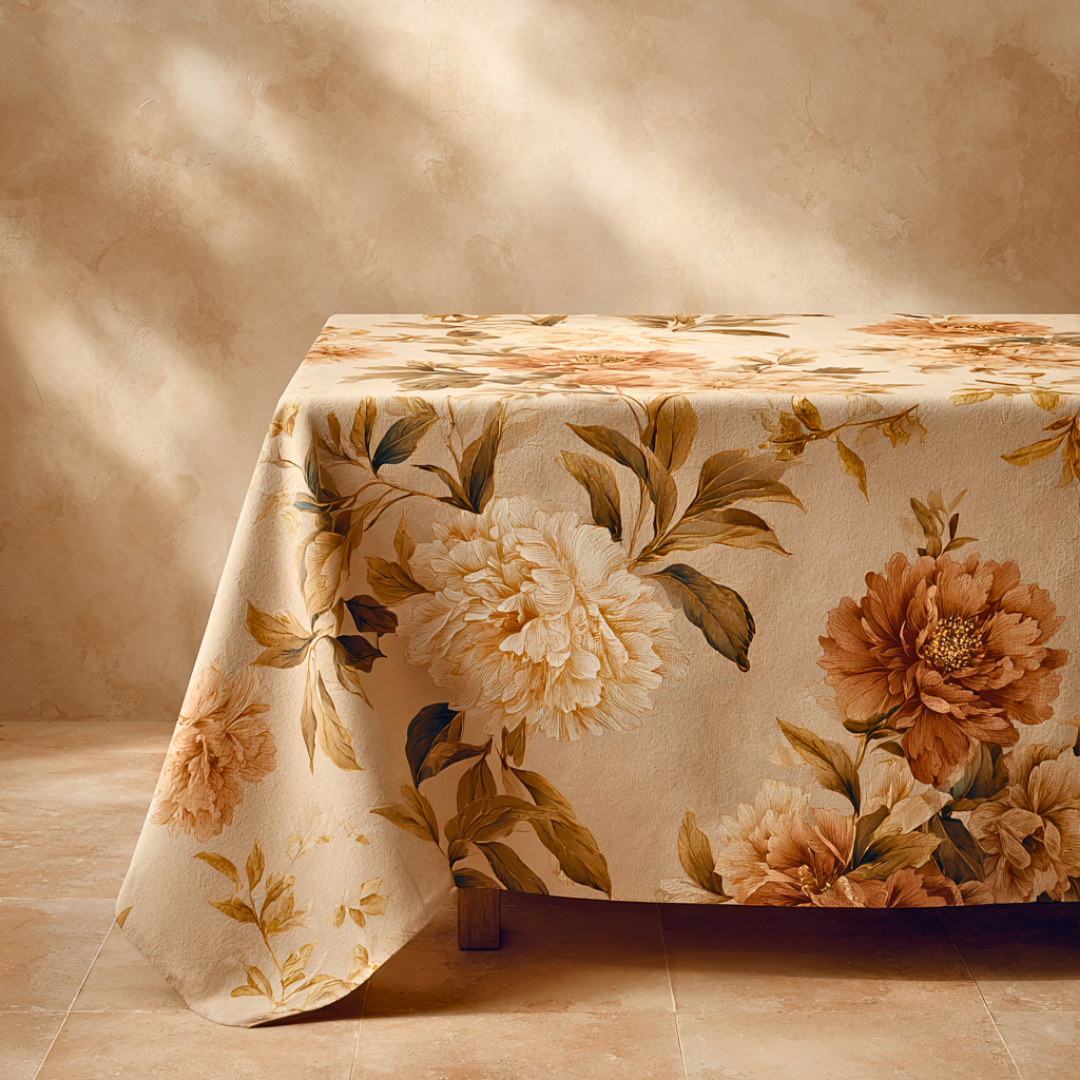 'Aurelia Blossom' Coated Tablecloth