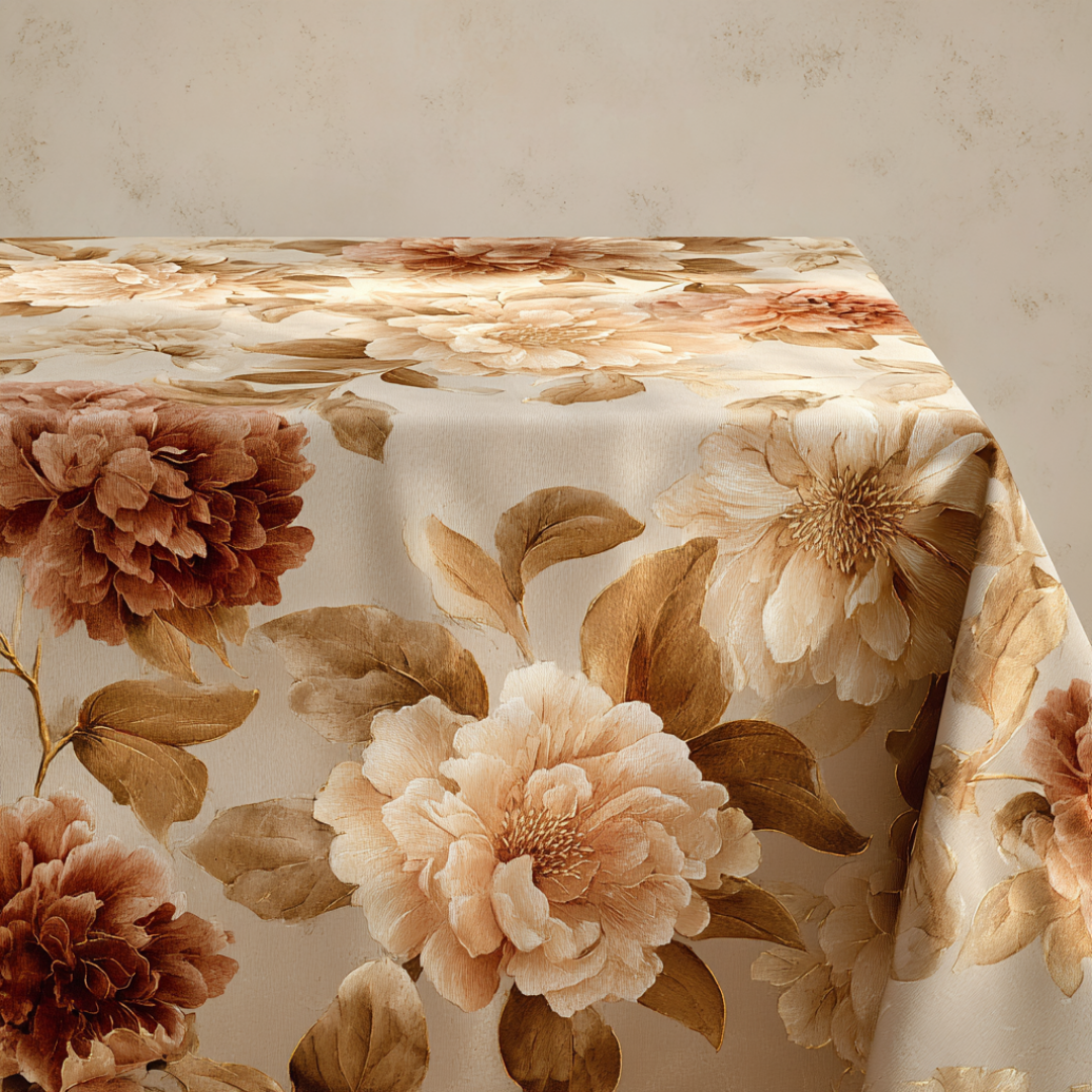 'Aurelia Blossom' Coated Tablecloth