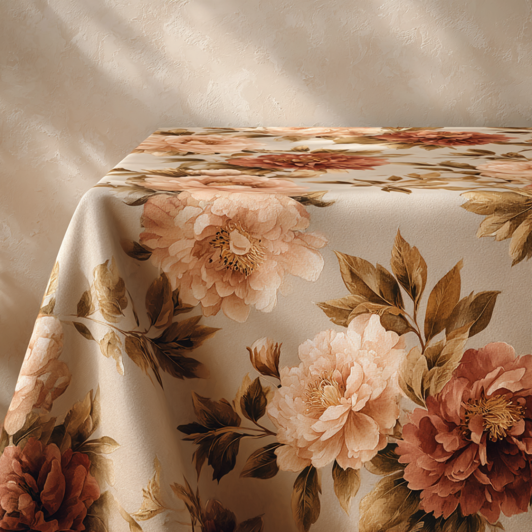 'Aurelia Blossom' Coated Tablecloth