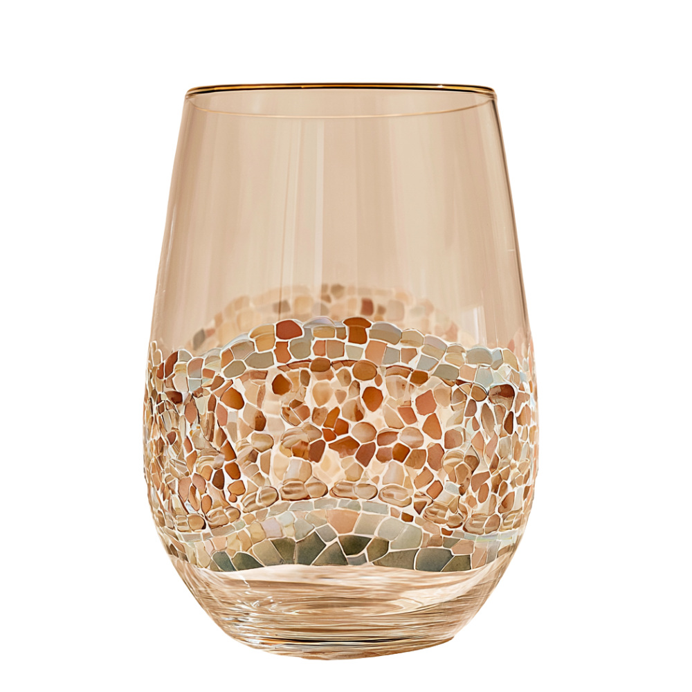 'Gaudí Eternal Facade' Stemless Wine Glass
