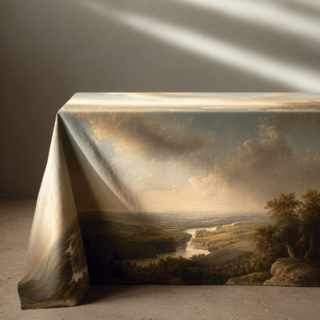 'Timeless Paysage' Coated Tablecloth