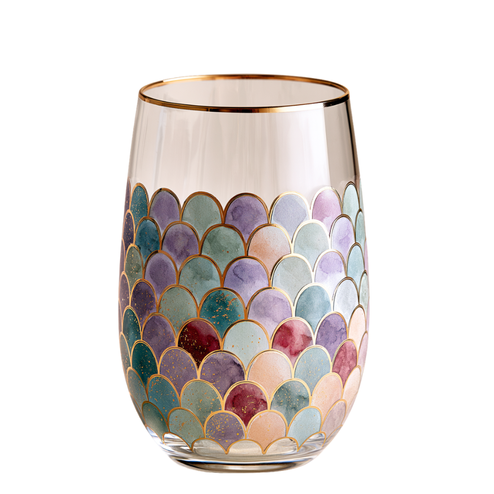 'Gaudí Eternal Facade' Stemless Wine Glass