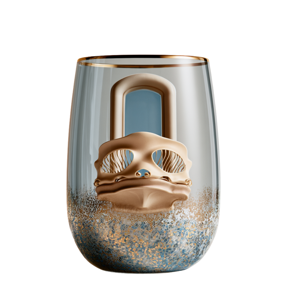 'Gaudí Eternal Facade' Stemless Wine Glass