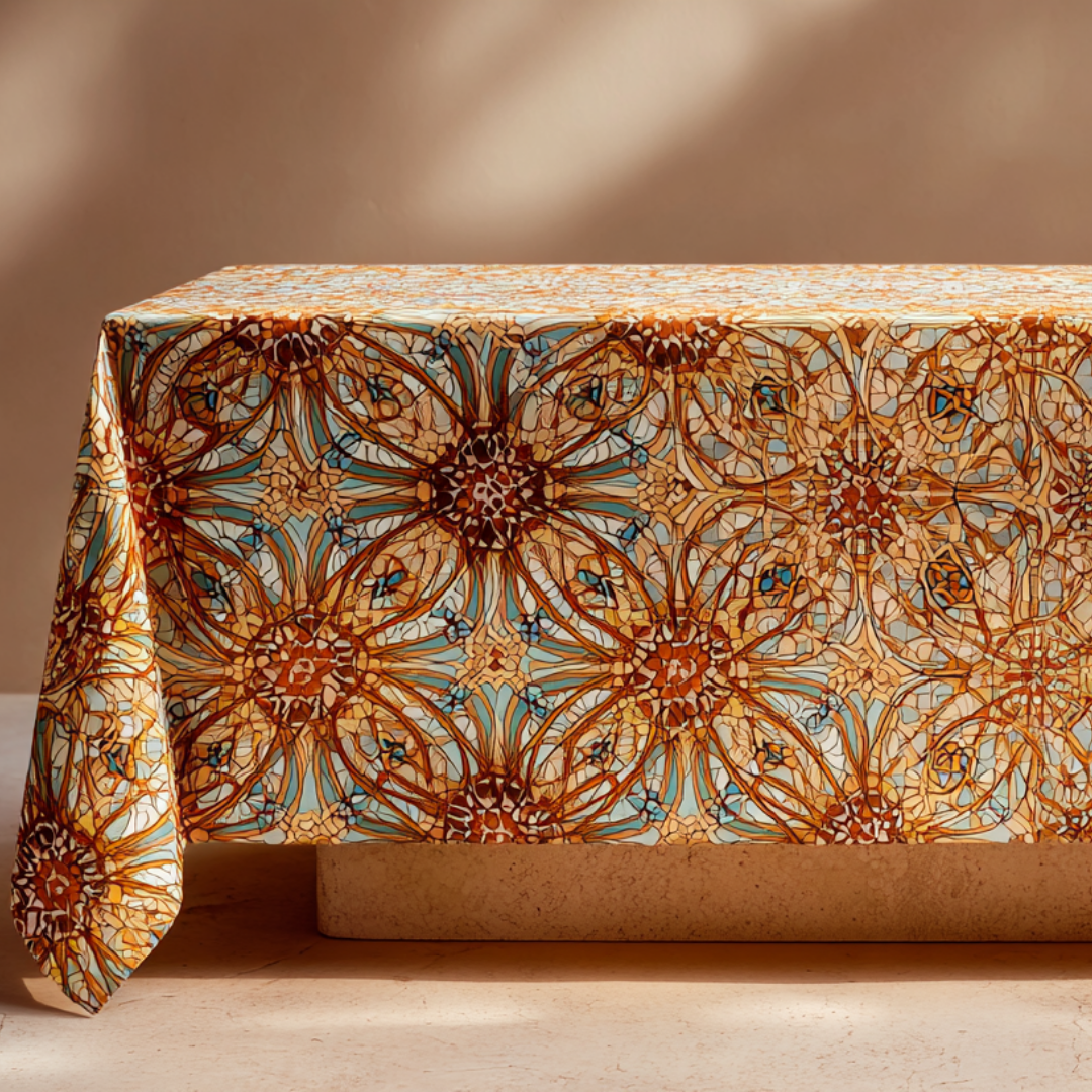 'Solar Rosette' Tablecloth