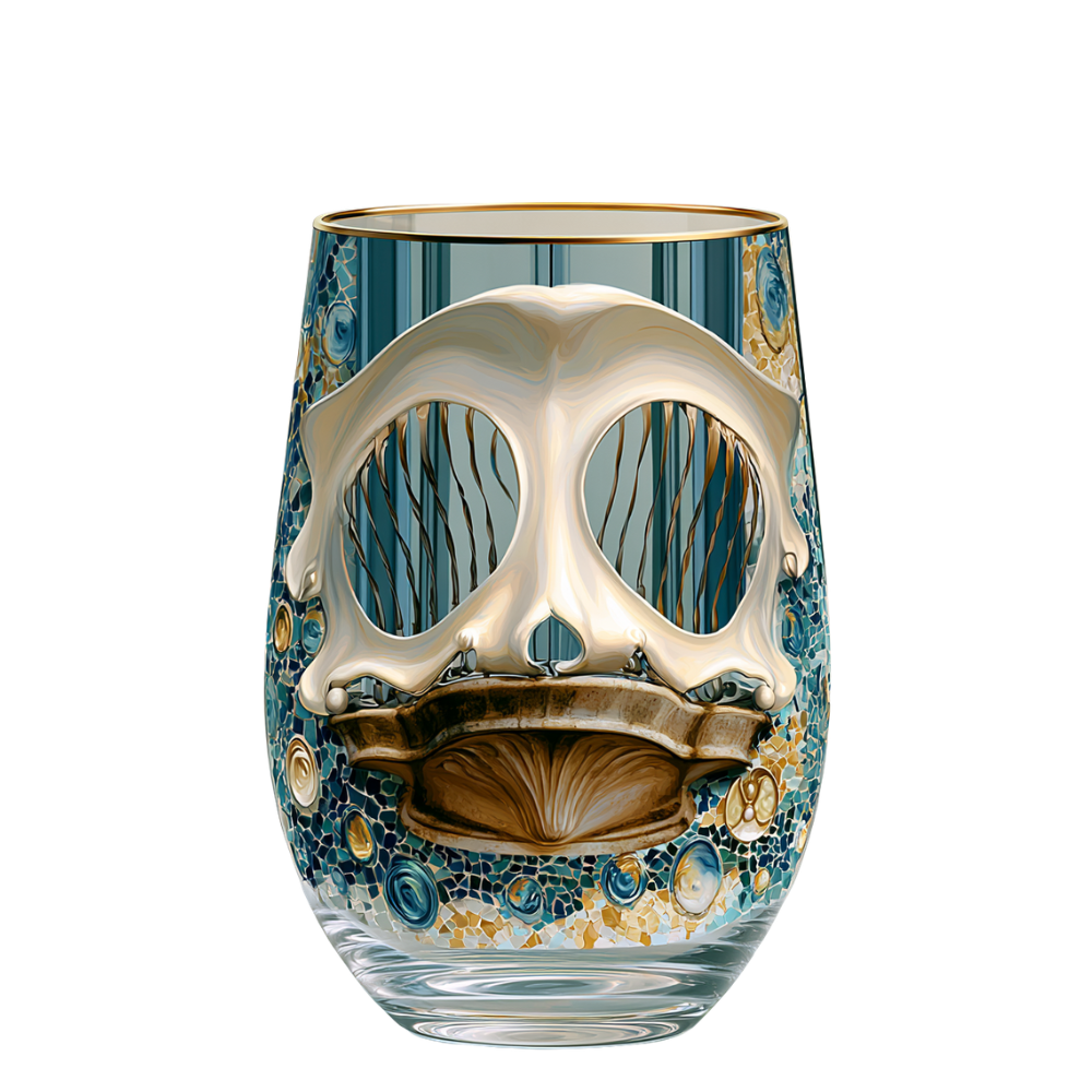 'Gaudí Eternal Facade' Stemless Wine Glass