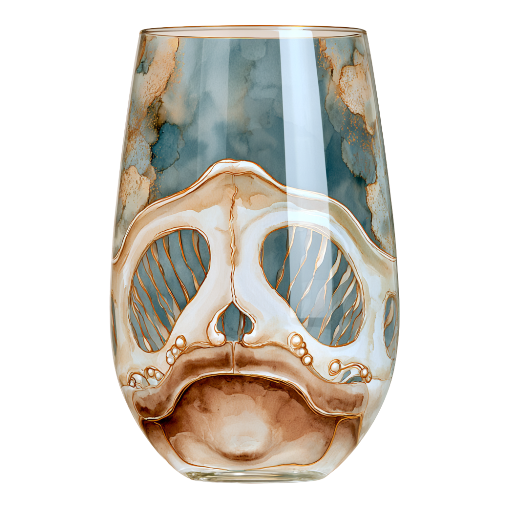 'Gaudí Eternal Facade' Stemless Wine Glass