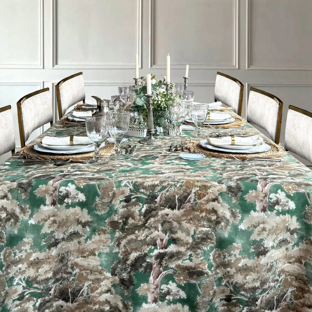 ‘La Forêt Vert’ Tablecloth