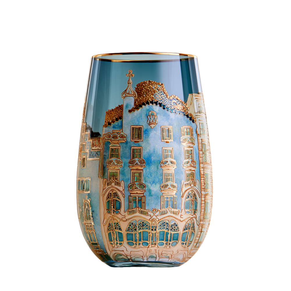 'Gaudí Eternal Facade' Stemless Wine Glass