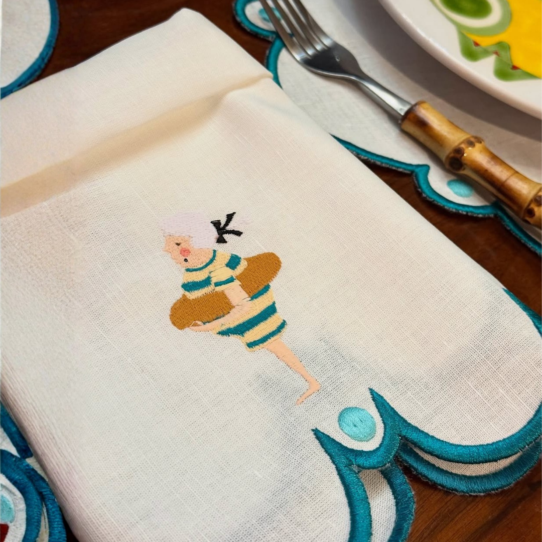 ‘Swimming Lady’ Napkin