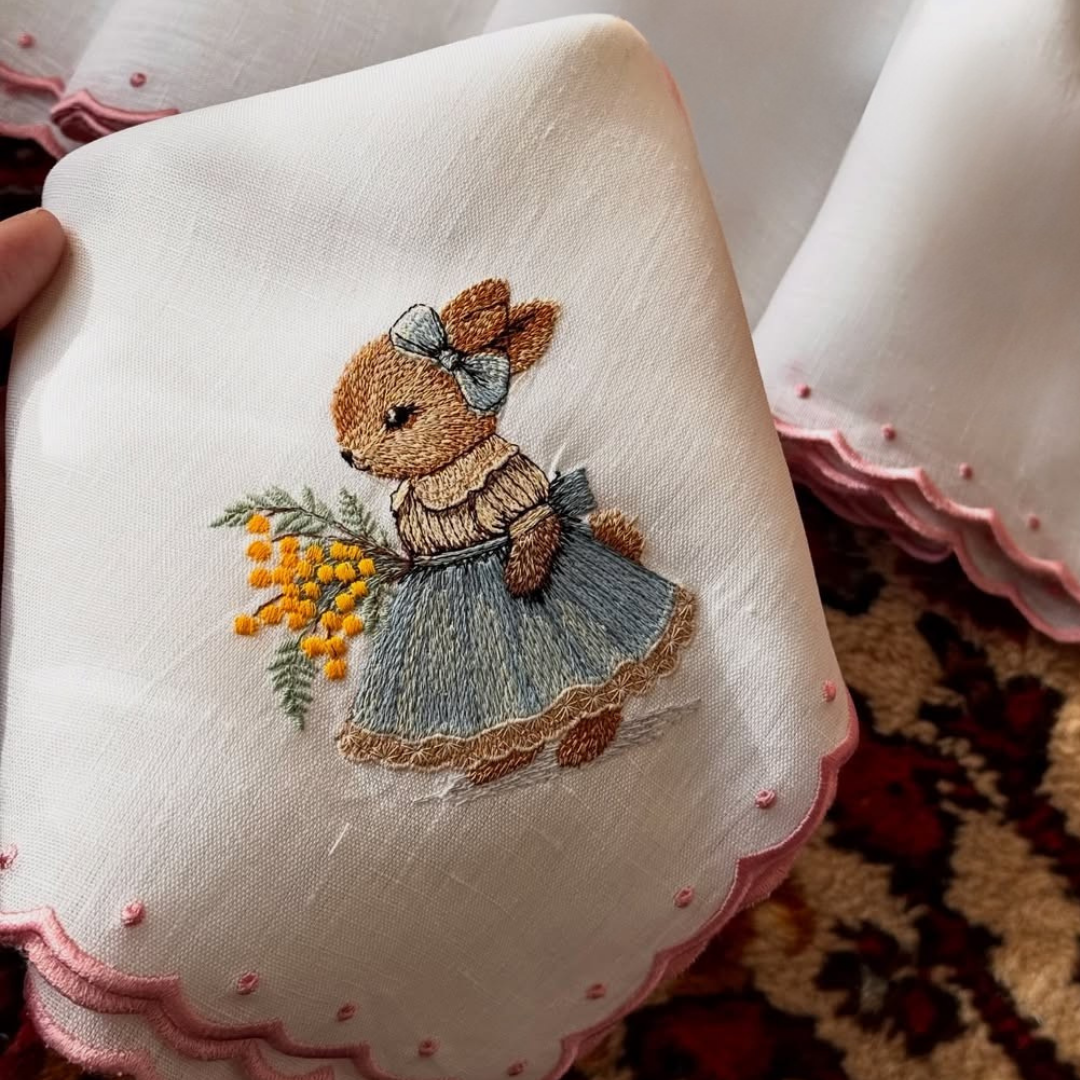 ‘Flower Bunny’ Napkin