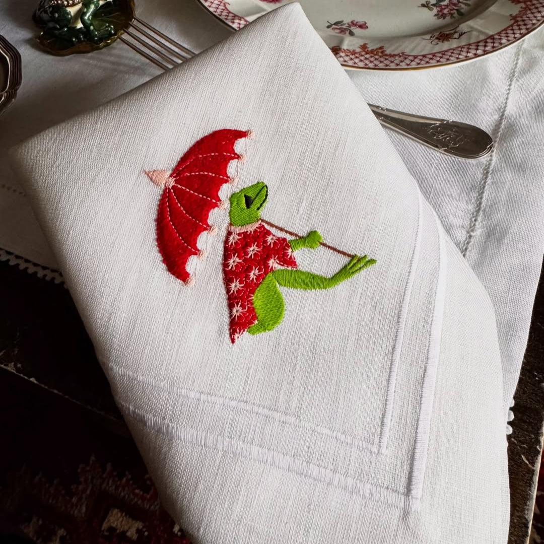 ‘Crimson Hopper’ Napkin