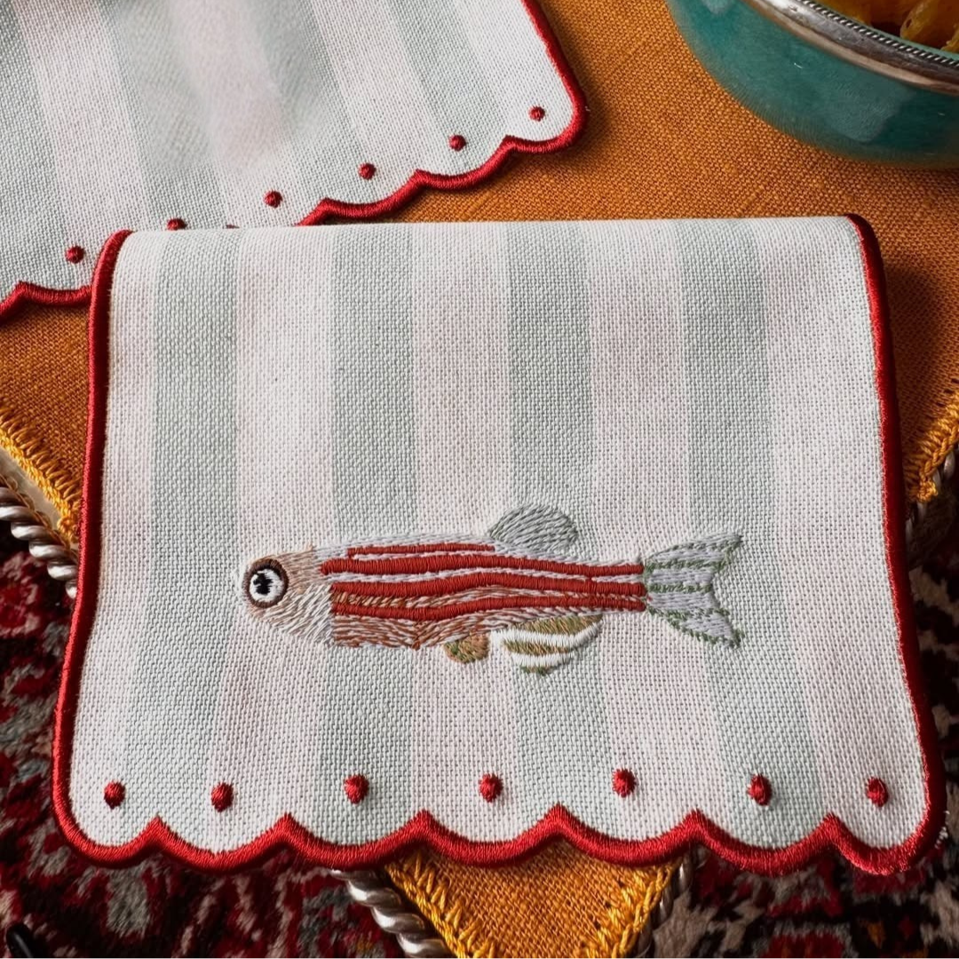 ‘Red Sardine’ Napkin