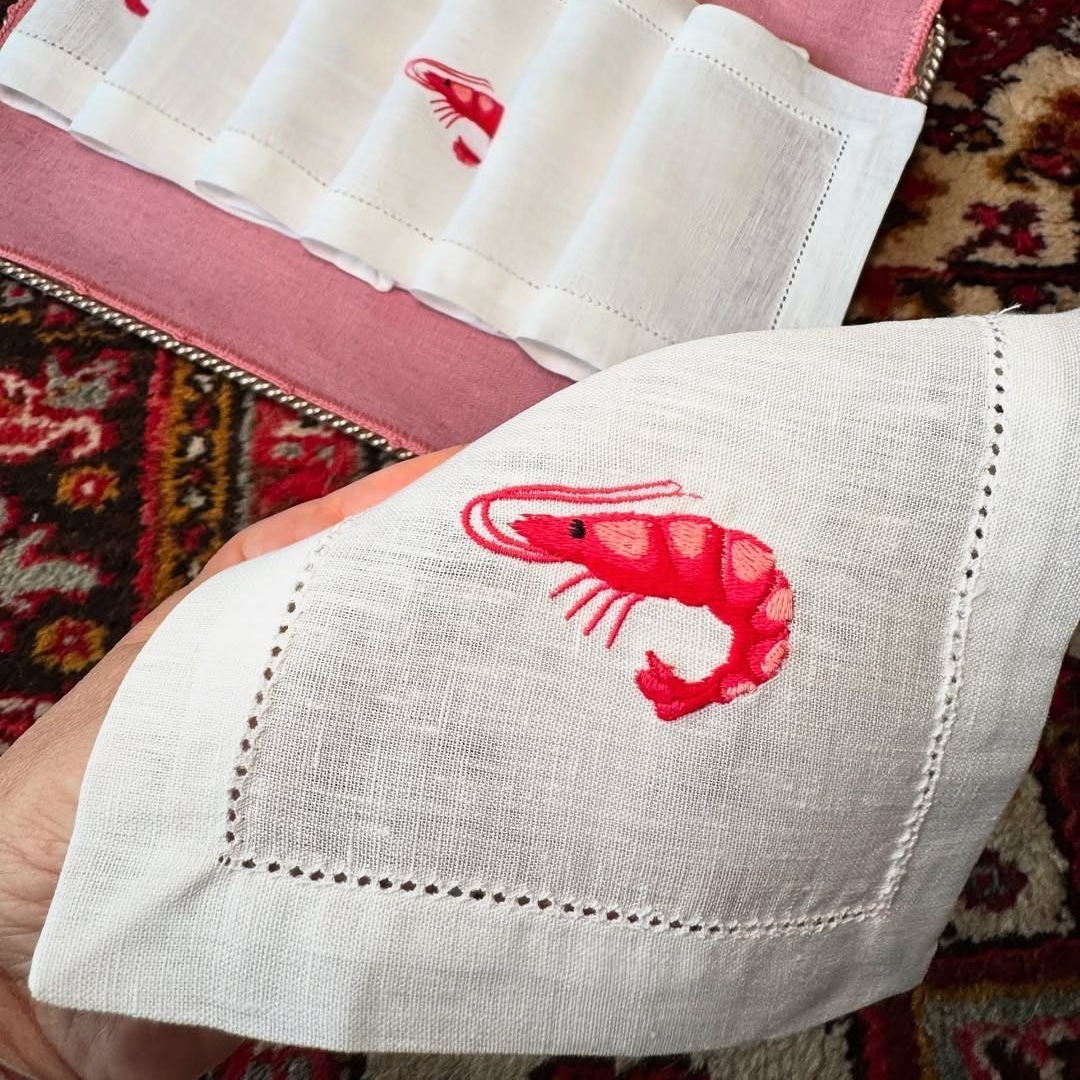 ‘Shrimpy Red’ Napkin