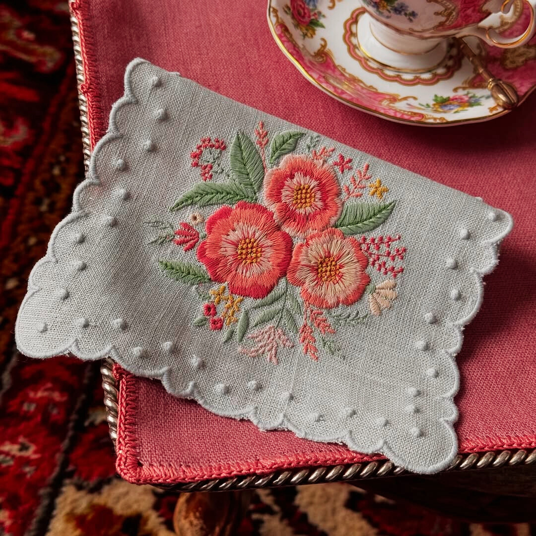 ‘Pink Bouquet’ Napkin