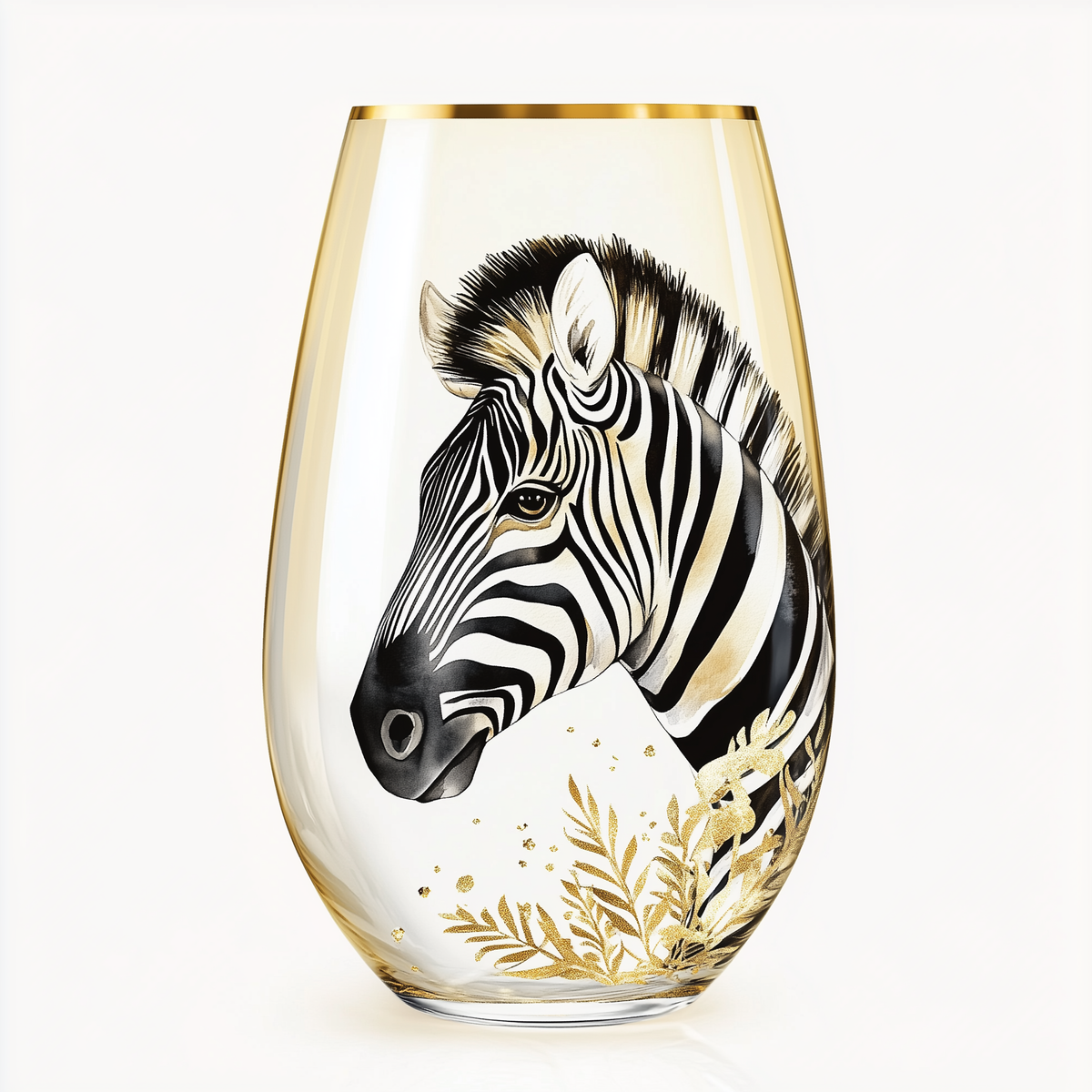 ‘Wild Serenade’ Stemless Wine Glass