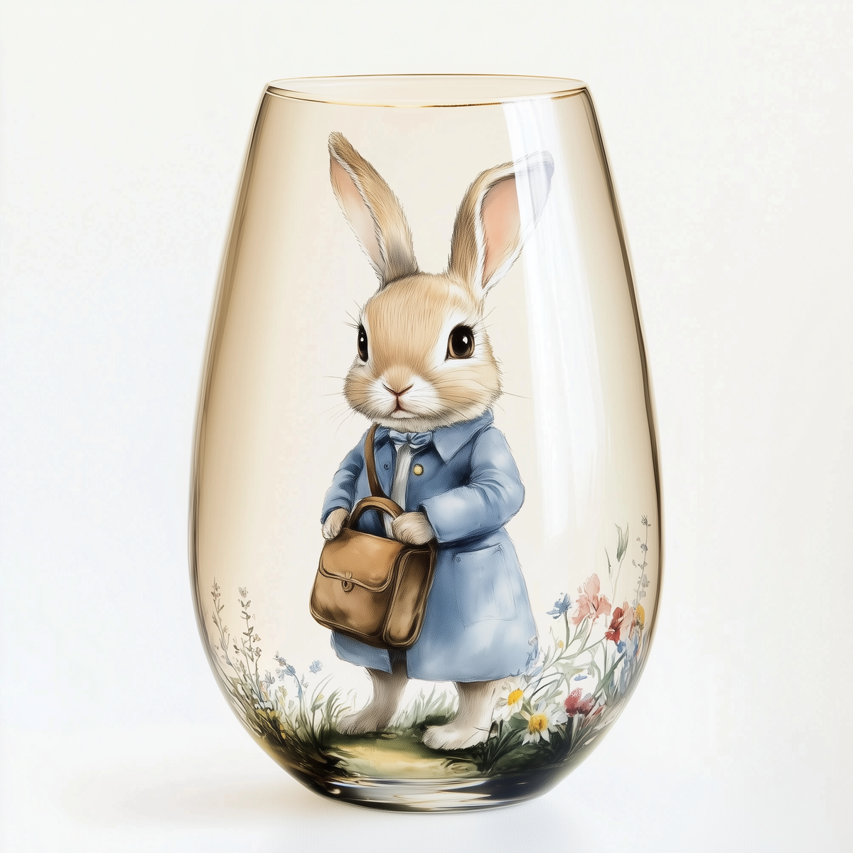 ‘Woodland Tale’ Stemless Wine Glass