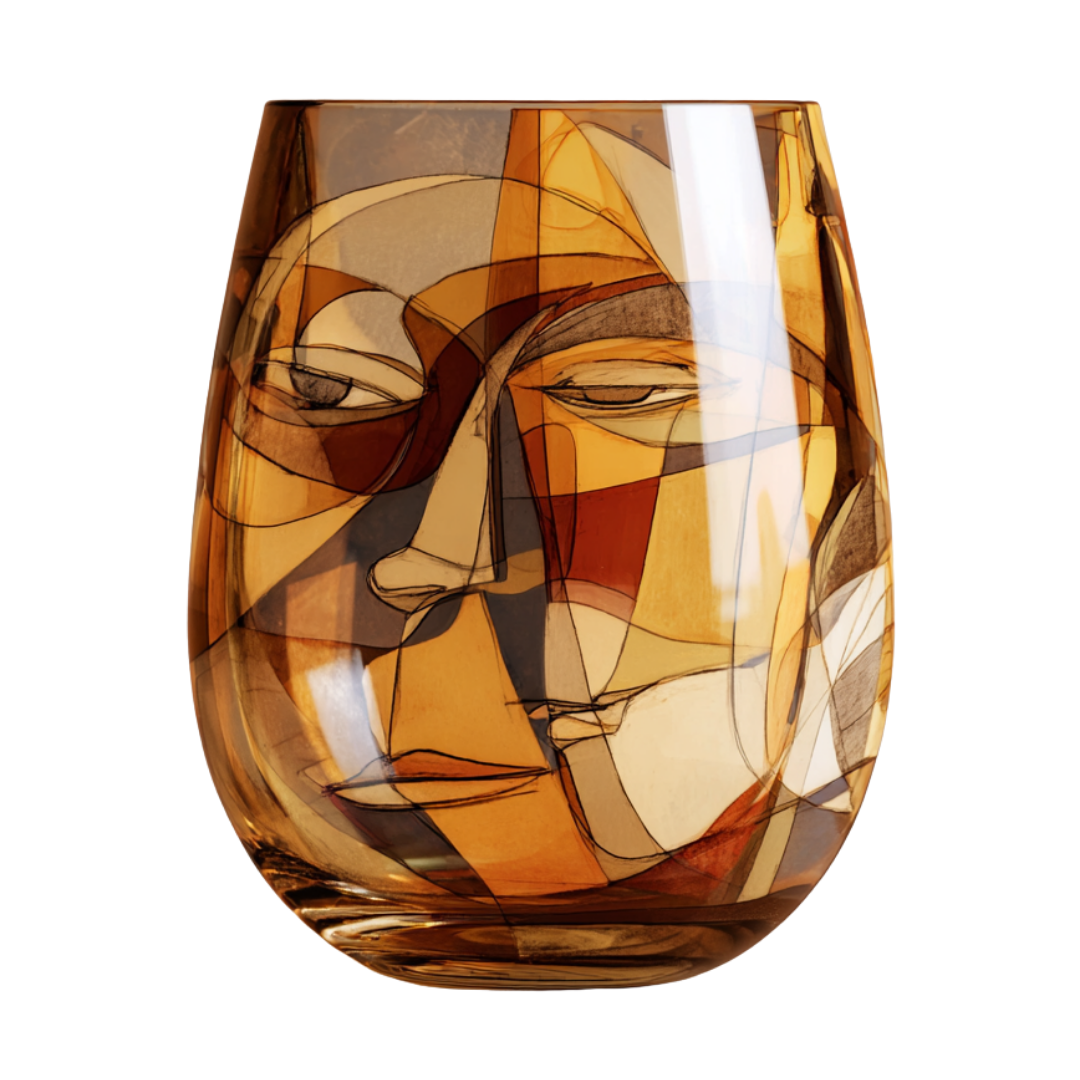 'Eternal Echoes' Stemless Wine Glasses