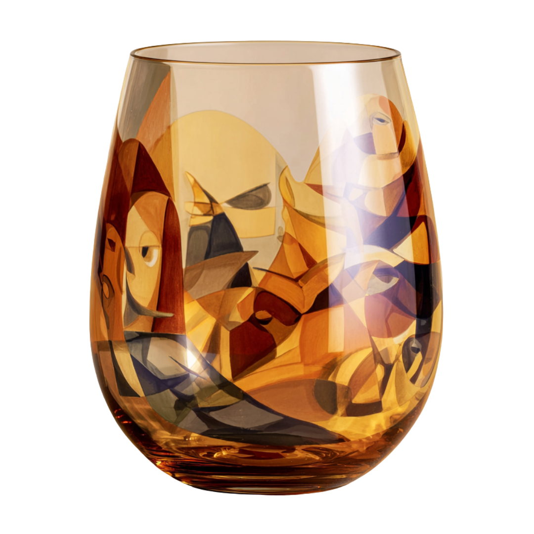 'Eternal Echoes' Stemless Wine Glasses