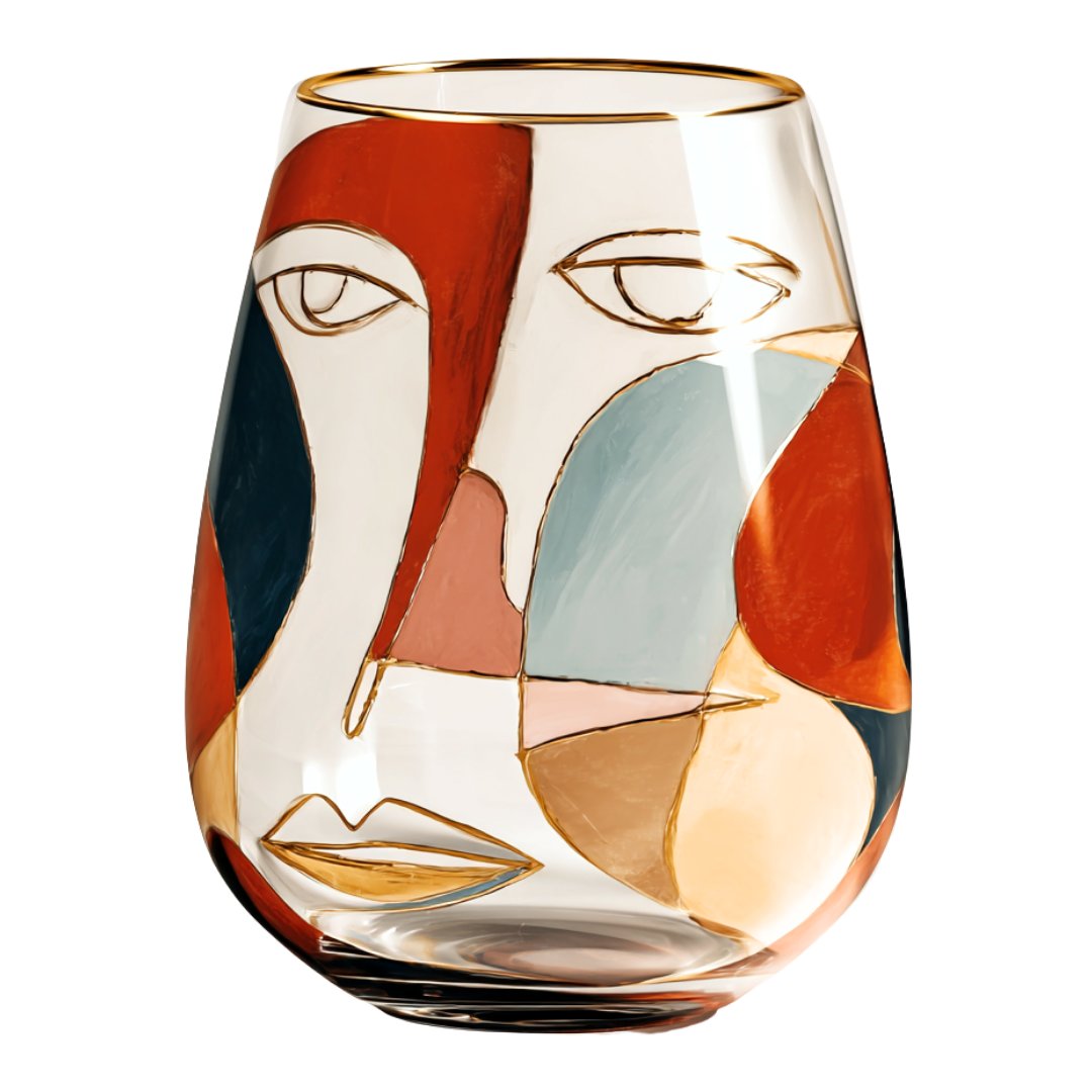 'Terra Visage' Stemless Wine Glasses