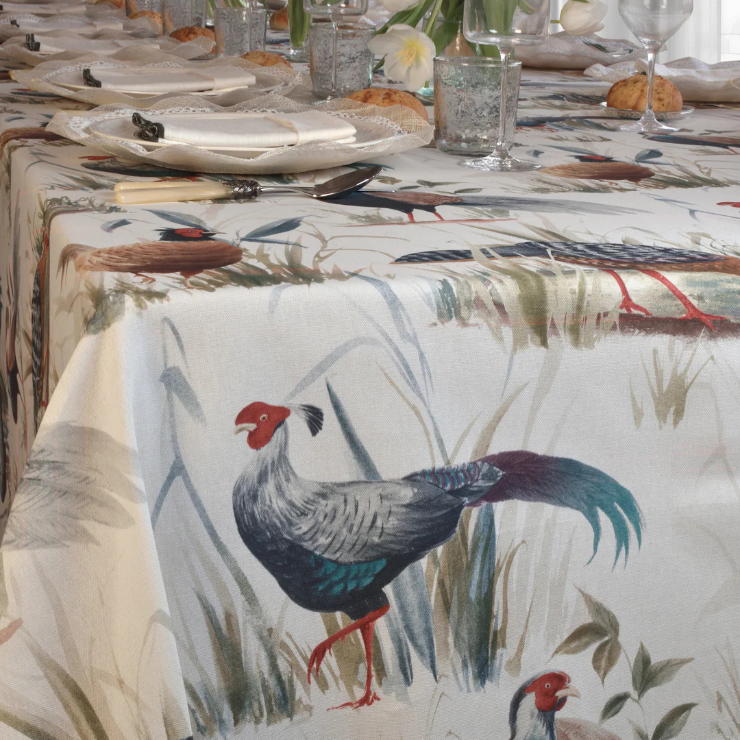 'Pheasant' Printed Tablecloth