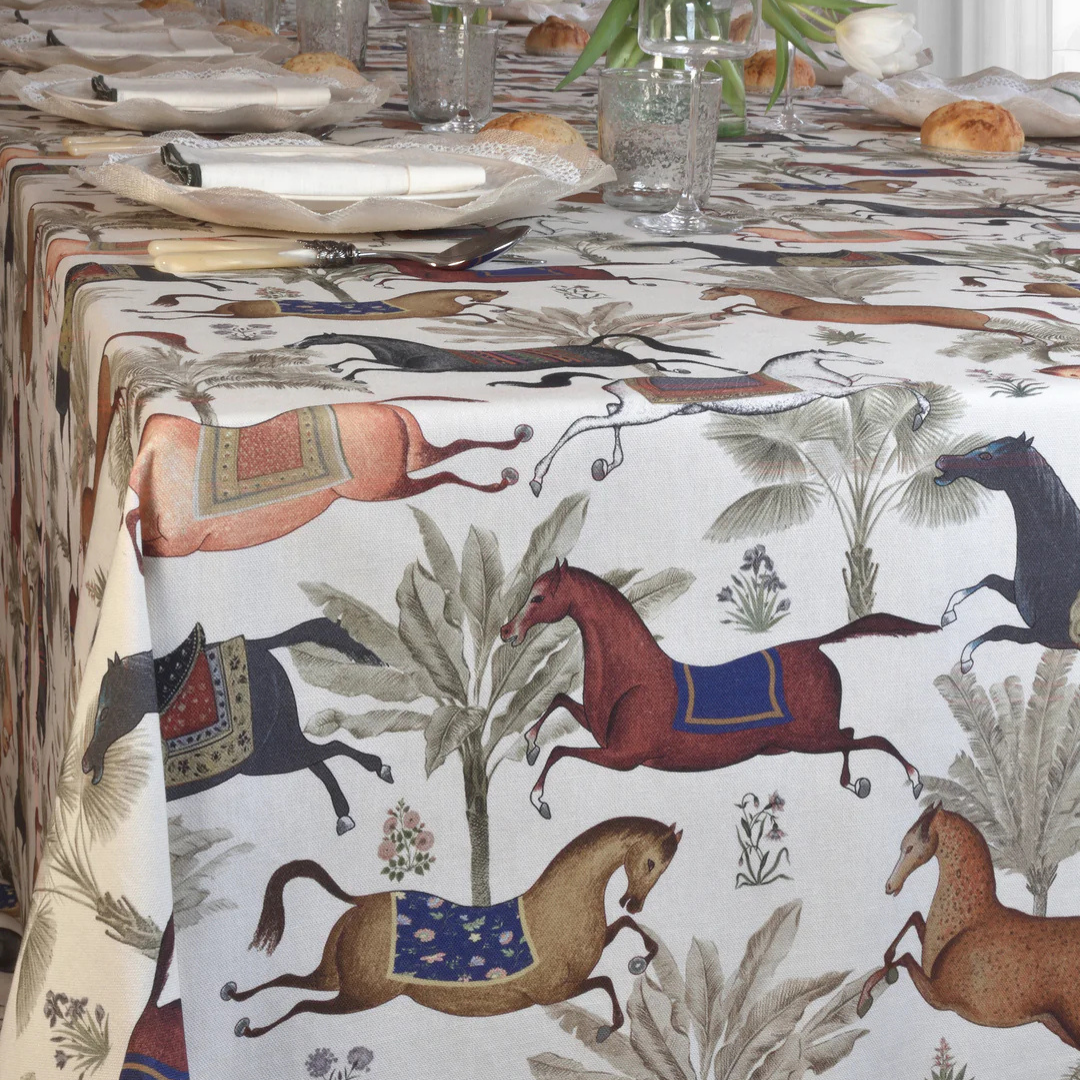 'Cavaliers' Printed Tablecloth