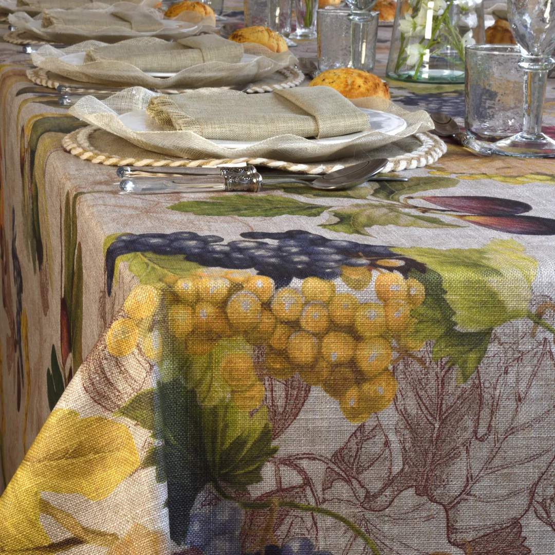 'Chanterelle' Coated Tablecloth
