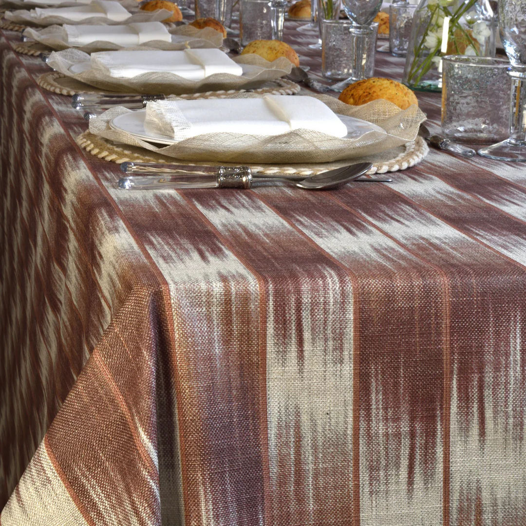 'Biarritz Rose' Coated Tablecloth